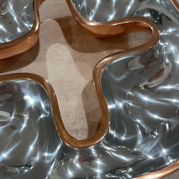 Nambe - Classic Copper Quad Server - Picture 5 of 7